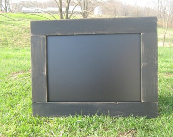 Distressed black hanging chalkboard rustic chalk board wall chalkboard wedding office home data center kids playroom