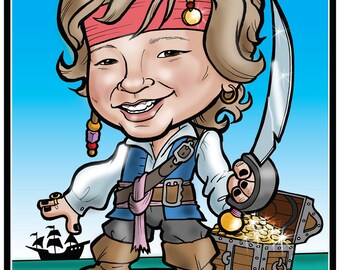 Themed Kid's Caricature
