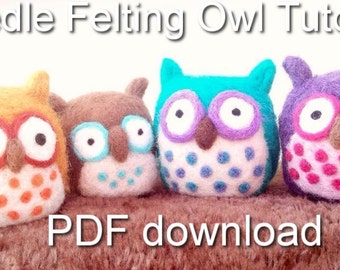 Needle Felting Owl Tutorial PDF download
