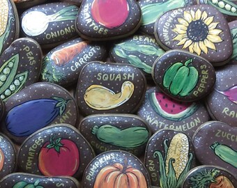 Custom Vegetable Garden Markers Set of 15