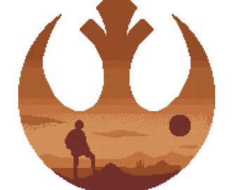 cross stitch pattern Star Wars