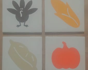 Thanksgiving Decorative Tile/Coasters