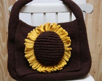 Sunflower Satchel - PDF knitting pattern