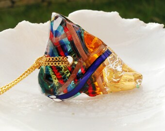 Venetian Murano Glass Statement Necklace