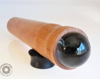 Teleidoscope in pear wood. Kaleidoscope handmade OOAK.