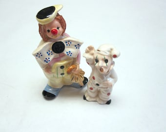 Clown Figurines Set Of Two