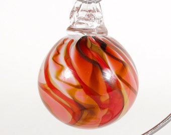 110270 Medium Hand Blown Hanging Art Glass Ball Decorative Ornament