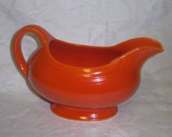 Homer Laughlin Fiesta Red Gravy Boat 1930's