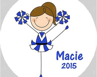Personalized Girl Cheerleader Cheer Christmas Acrylic Ornament