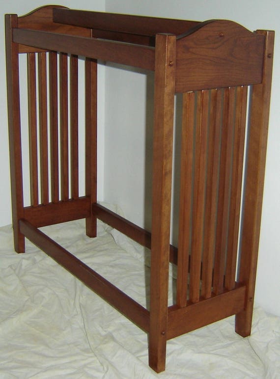 Hand Crafted NEW Solid Cherry Wood Mission Style Quilt Rack