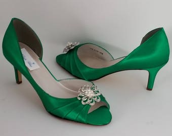Wedding Shoes Emerald Green Bridal Shoes Emerald Green