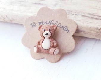 Teddy Bear pin teddy bear brooch teddy Bear jewellery Bear jewellery old tatty teddy pin Brown bear brooch toy bear pin teddy bear toy Stein
