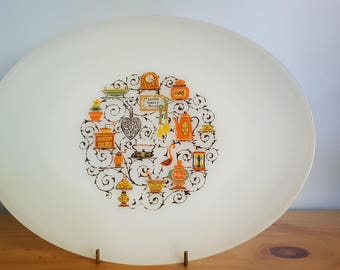 Vintage / White Milk Glass / Anchor Hocking / Oven Proof / Oval Plate