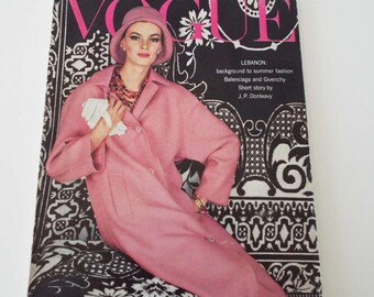 Rare Vintage 1961 Vogue Magazine Fashion Beauty