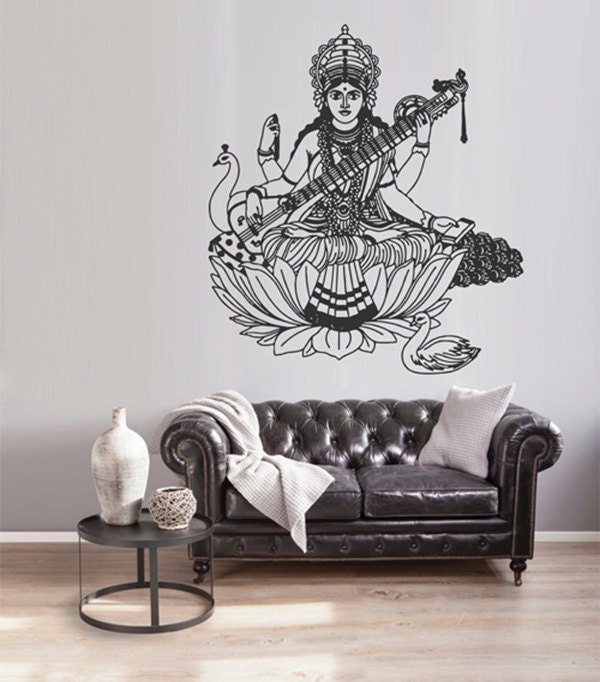 Indian god wall decals Hinduism Religious Sticker Meditation