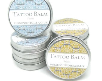 New Tattoo healing balm. Inked skin soothing balm. Tattoo care salve, tattoo aftercare, tattoo color enhancer balm. mens womens tattoo balm