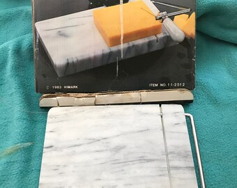 VINTAGE! marble cheese slicer