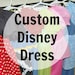 Disney Princess Dress| Disney Dresses for Baby, Toddler & Girls| CUSTOM 100% Cotton Costume| Mary Poppins Rapunzel Moana