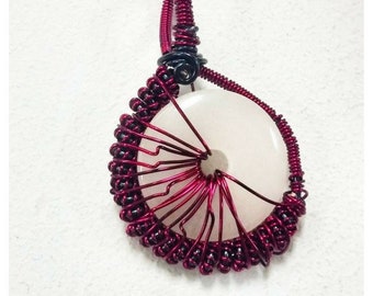 Pale Rose Quartz Pendant