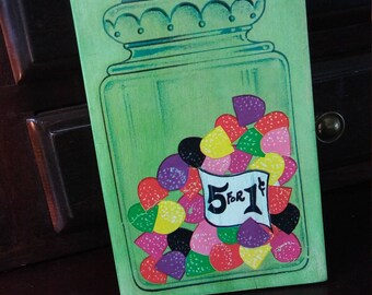 Vintage Candy Shop Wooden Sign