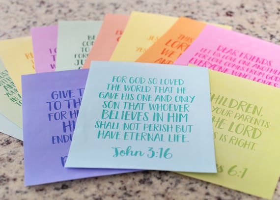 PRINTABLE Bible Verse Prints. Scripture Memory Cards.