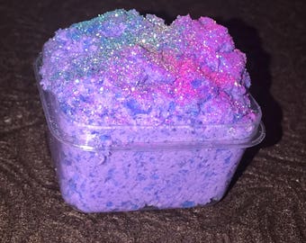 Purple Cloud Slime slushy slime with glitter