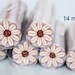 Cream-beige Marguerite Flower Cane