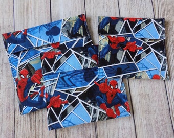Spiderman reusable snack bags