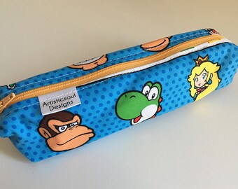 Pencil Case, Pencil Pouch, School Supply – Nintendo -- Toiletry & Cosmetics Bag