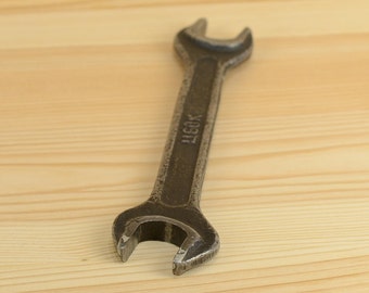 Wrench Spanner Soviet Retro Hand Tool Old Mechanic Metal Tool USSR Antique Russian Old Retro Wrench Antique Spanner Hand Tool Vintage Wrench