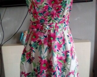 A retro design tea dress