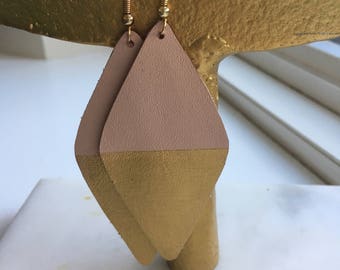 Leather earrings- Savannah