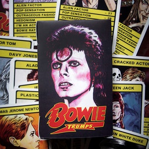 Bowie 'Trumps' Card Game - 30 different Bowie personas