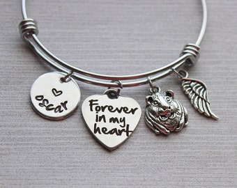 Forever In My Heart Hamster Memorial Bracelet, Kid's Memorial Pet, Pet Memorial Bracelet, Pet Remebrance Jewerly for Kids, Kid's Remebrance