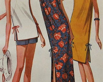 Vintage Muu Muu Sewing Pattern UNCUT McCalls 6818 Size 12 mumu muumuu nightgown