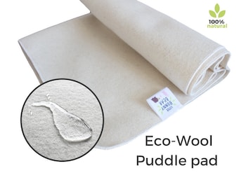 Wool puddle pad, Natural mattress protector, seat, wool mattress protector, wool puddle pad, elimination communication, piddle pad