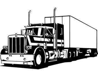 Free Free 138 Semi Truck Svg SVG PNG EPS DXF File
