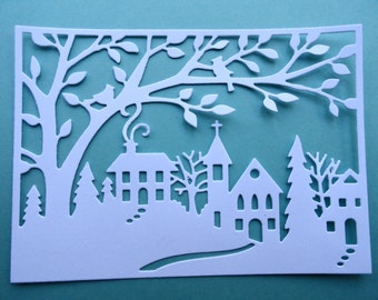 Winter Wonderland Scene Die Cuts