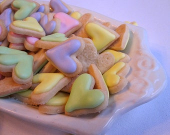Mini HEART SUGAR COOKIES, Itty Bitty Sugar Cookies, 1/2 Pound