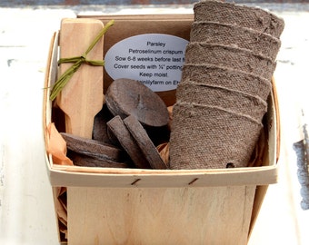 Herb Garden Kit, Heirloom Herb Seeds, Mother's Day Gift Basket, Gardening Gift Set, Herb Seeds and Garden Supplies, Gift for Mom