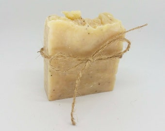 Lemon Poppyseed Soap, Handmade soap, CP soap, Cold Process Soap, Mothers Day, Lemon Soap, Gift Soap, Easter Gift, Party Favors, Mothers Day