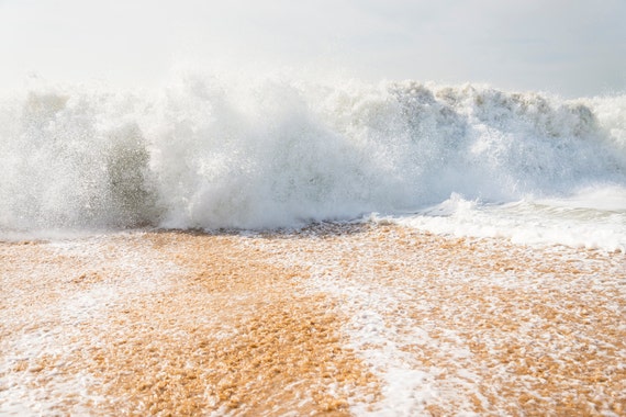 ZAHORA SHORE BREAK. Breaking Wave, Seascape Print, Ocean, Beaches, Action Picture, Photographic print.