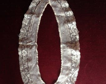 Vintage Lace Collar - 1930s Lace Collar - Cream Lace Collar - Thirties Costume Accessory