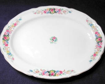 Vintage Edwin Knowles Large Platter, Pattern 732e1