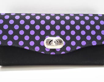 Purple Spot NCW Ladies Clutch Wallet