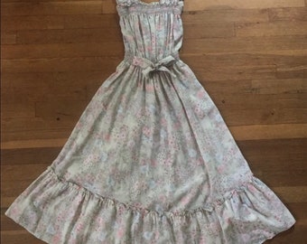 Vintage floral sundress xs s