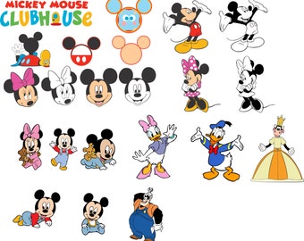 Mickey Mouse Clubhouse Characters Cutouts Vectors Mickey