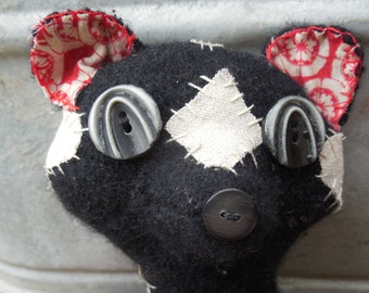 Little Black Skunk Softie Made To Order