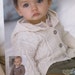 UK/EU SELLER Vintage pdf Knitting Pattern Hooded Aran style 0-6yrs Coat/Jacket in dbl knit. Sirdar 1733. Fits chest 16-26" (41-66cms).