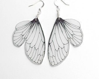 Cicada wing dangle earrings